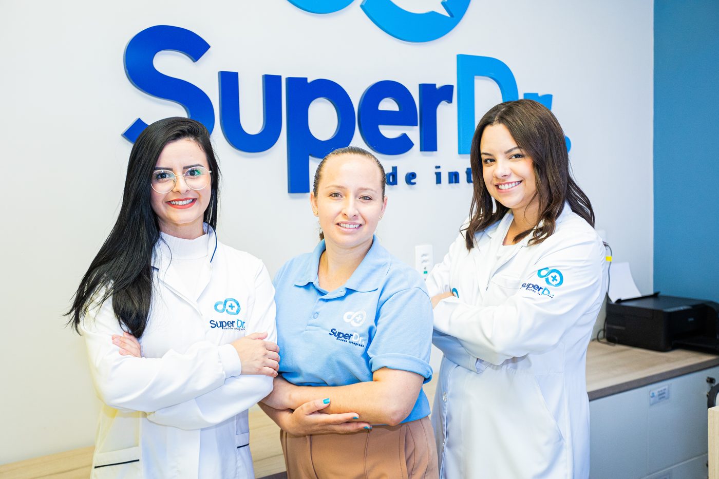 Equipe do Super Dr. em atendimento